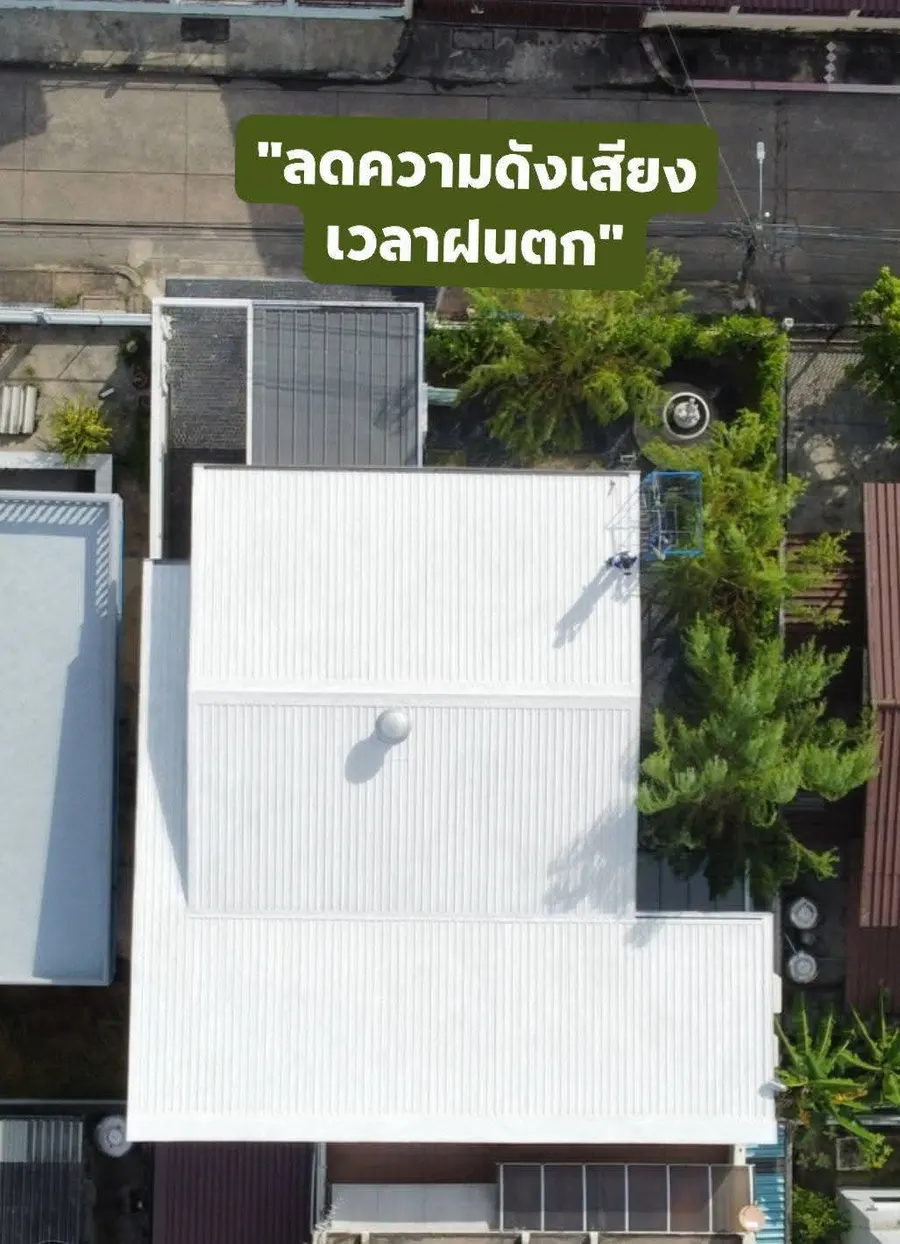 พ่นเคลือบเซรามิกหลังคาโรงงาน